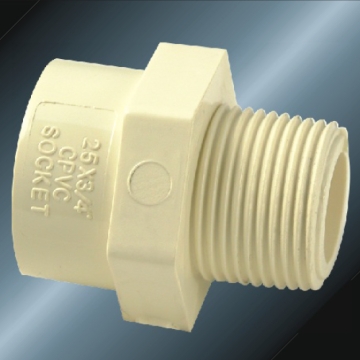 DIN PN16 Water Supply Cpvc Male Socket Grey 