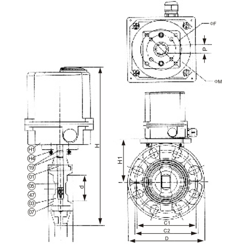 Water Supply Pneumatic Actuator Butterfly Valve 